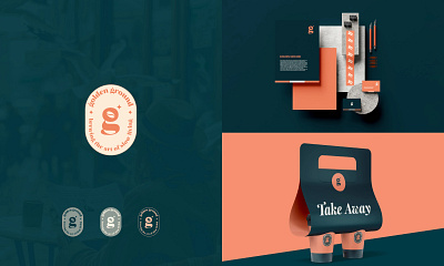 golden ground coffee & cafe logo design brand identity branding business logo cafe branding cafe logo desing coffee branding coffee business coffee cart coffee logo coffee shop creative logo creative design graphic design logo logo desing logo maker restaurent brand identity
