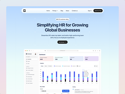 Simplifying Global HR agency clean creative agency designer graphic design hom page landinpag modern portfolio portfolio website professional ui ux web webdesigne website website design