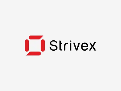 Strivex Minimalist Logo Design abstract logo app logo brand identity branding design fintech logo futuristic logo innovative logo lettermark logo logotype minimalist logo modern logo professional logo s tech startup logo visual identity
