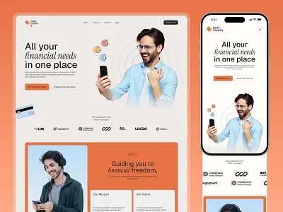 Next money - Finance Website Design finance website financial fintech landing page modern design money next money website ui ui design uiux design web design website design