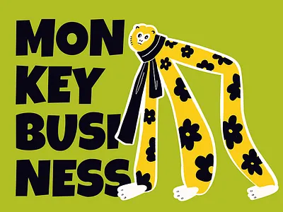 Cute Animal Idioms Sticker Design: Monkey app branding design graphic design illustration logo typography ui ux vector