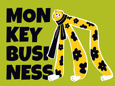 Cute Animal Idioms Sticker Design: Monkey app branding design graphic design illustration logo typography ui ux vector