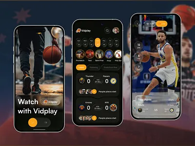 Basketball Live Match UI – Player & Game Stats Overlay app app design basketballapp busket cleanui darkui ios live scores match updates mobile mobile app mobileui soccer app sports sports app sports fans sports update app sportsui ui uiux