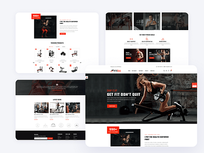 🏋️ Fitbo – Powering Fitness eCommerce animation branding design graphic design illustration logo motion graphics ui ux vector