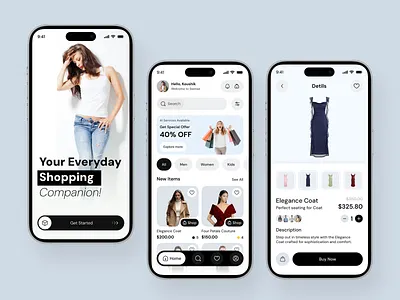 Fashion Ecommerce App app design e commerce app ecommerce ecommerce app fashion app ios app koushik mobile app mobile app design mobile ui online shopping product shop shopify shopping app shopping cart startup store ui ux user experience
