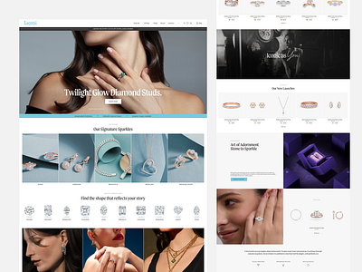 Lioroi Jewels – E-commerce Landing Page Strategy aboxagency customization d2c design diamonds homepage jewelry lioroi responsive shopify ui ux webdevelopment