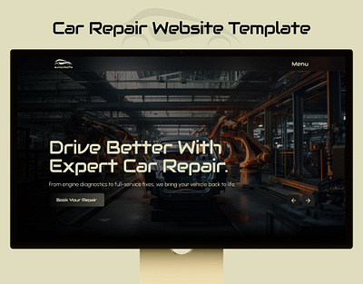 AutoVibefix – Car Repair Website Template animation automobile automobile website autovibefix car mechanic car repair car repair website design designtocodes figma template multipage web design web template