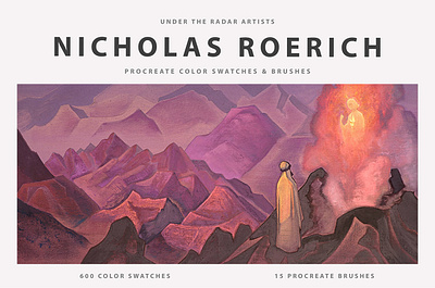 Nicholas Roerich Procreate Brushes 3d animation graphic design motion graphics ui