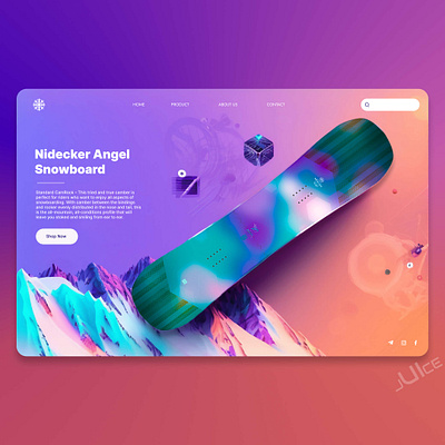 Snowboard online store. 3d animation branding concept design figma graphic design interface logo motion graphics online shop snowboard store ui uidesign ux