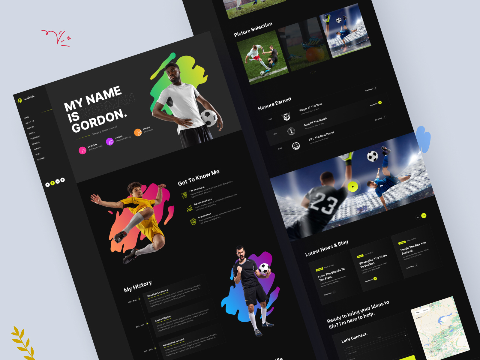 Example of Agency Website / Landing Page Design