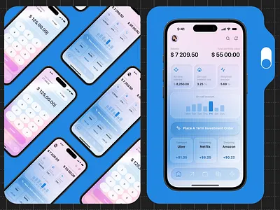 Finance Mobile iOS App Design android app app interface dashboard dashboard design design finance finance app fintech ios mobile mobile app mobile app design mobile ui modern design online product design ui uiux ux