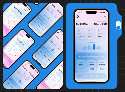 Finance Mobile iOS App Design android app app interface dashboard dashboard design design finance finance app fintech ios mobile mobile app mobile app design mobile ui modern design online product design ui uiux ux
