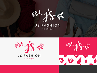 JS FASHION - Woman Clothes store clothes fashion graphic design illustration logo pink woman