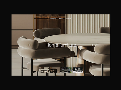 Main page of furniture store design designs ui uxui uxui design