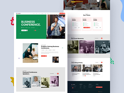 Event Design Website Landing Page 3d animation branding checkout clean community creative design events graphic design homepage illustration logo minimal motion graphics music price ticket ui website