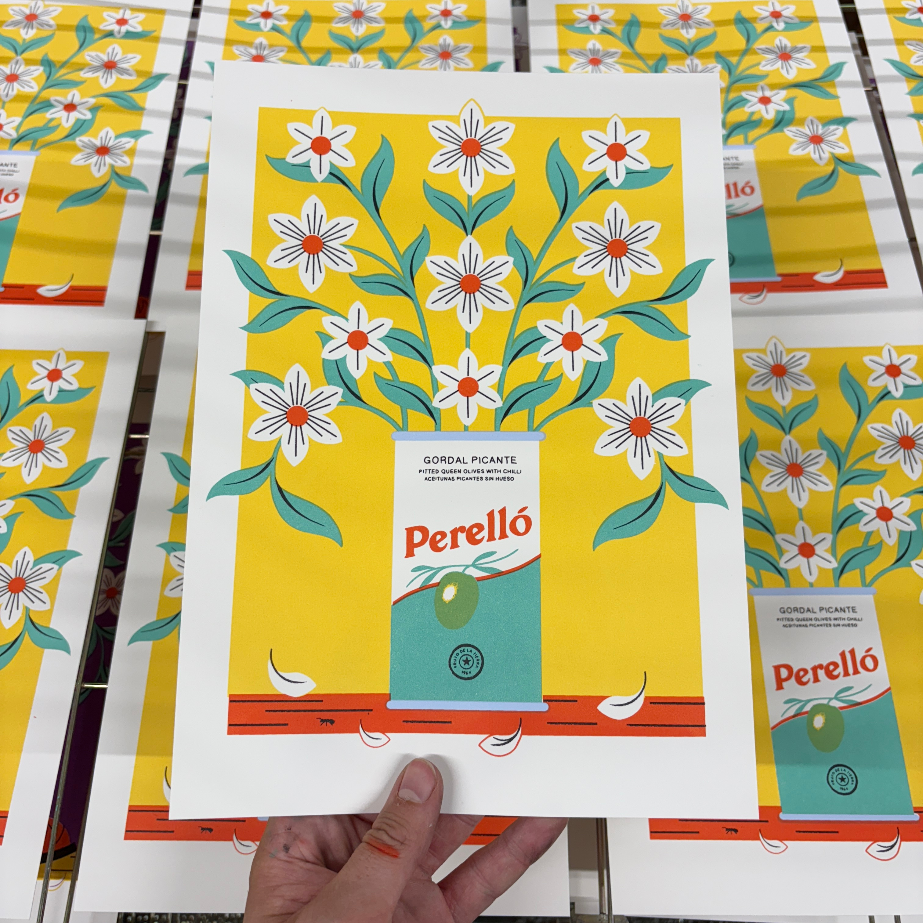 Perello Tin Vase art colour design editorial illustration illustration print print making screen print