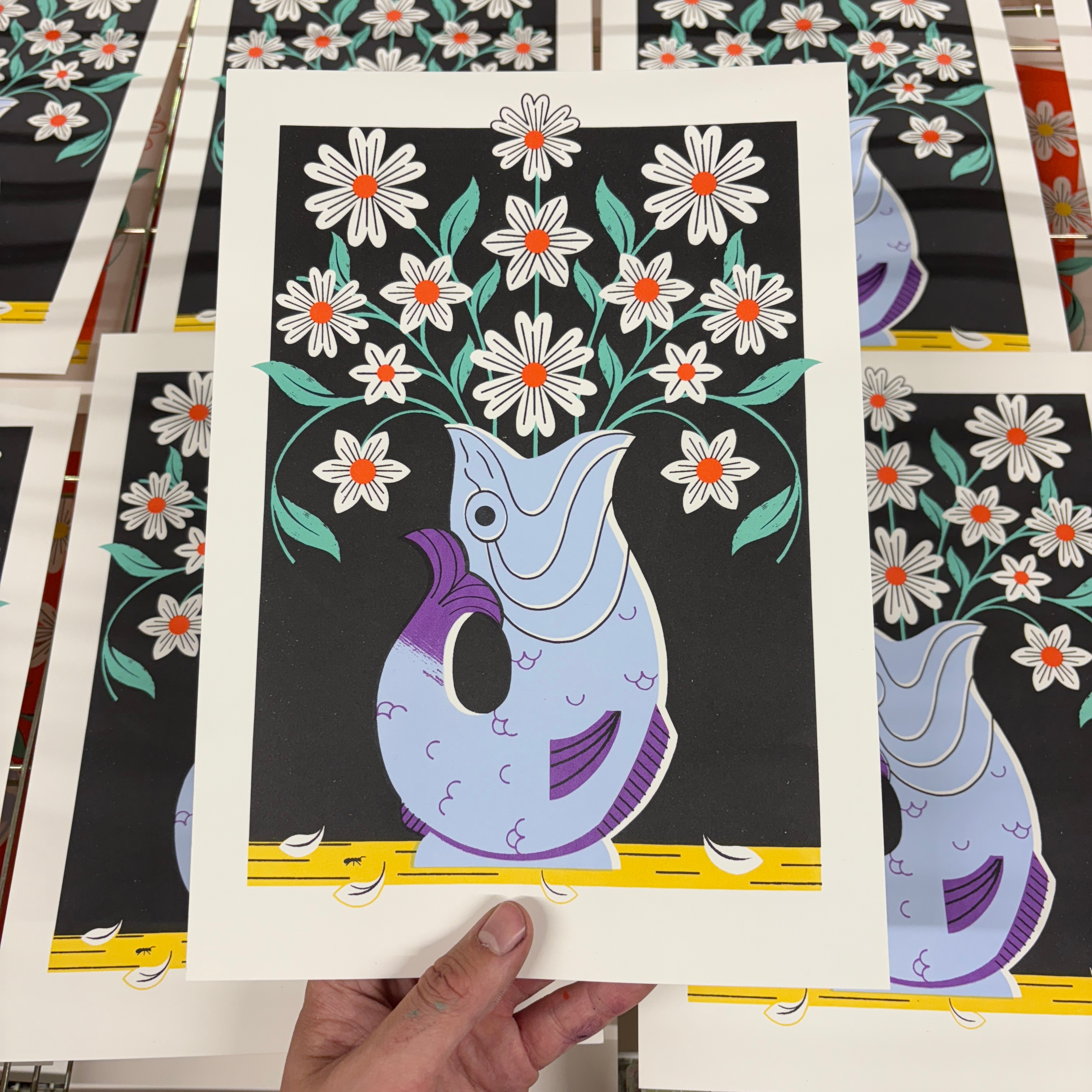 Gluggle Jug vase colour design editorial illustration illustration print