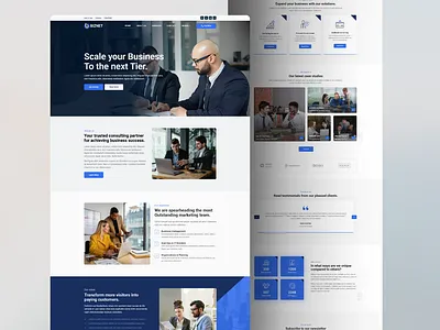 Biznet – Business Consultation WordPress Elementor Template Kit agency branding business clean consulting corporate design elementor finance landing page landingpage modern startup ui webdesign wordpress