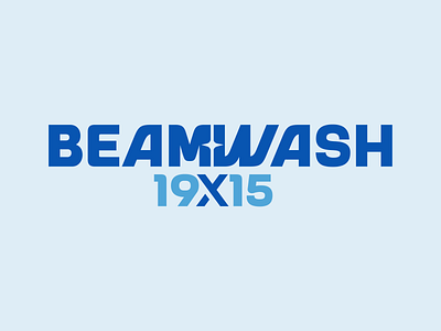Beamwash - Logo blue brand identity branding business design font graphic design illustration light logo logo design typography