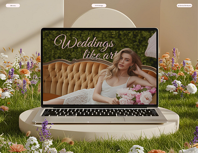Wedding agency | web design ai art figma figmadesign lending page ui ux webdesign wedding agency