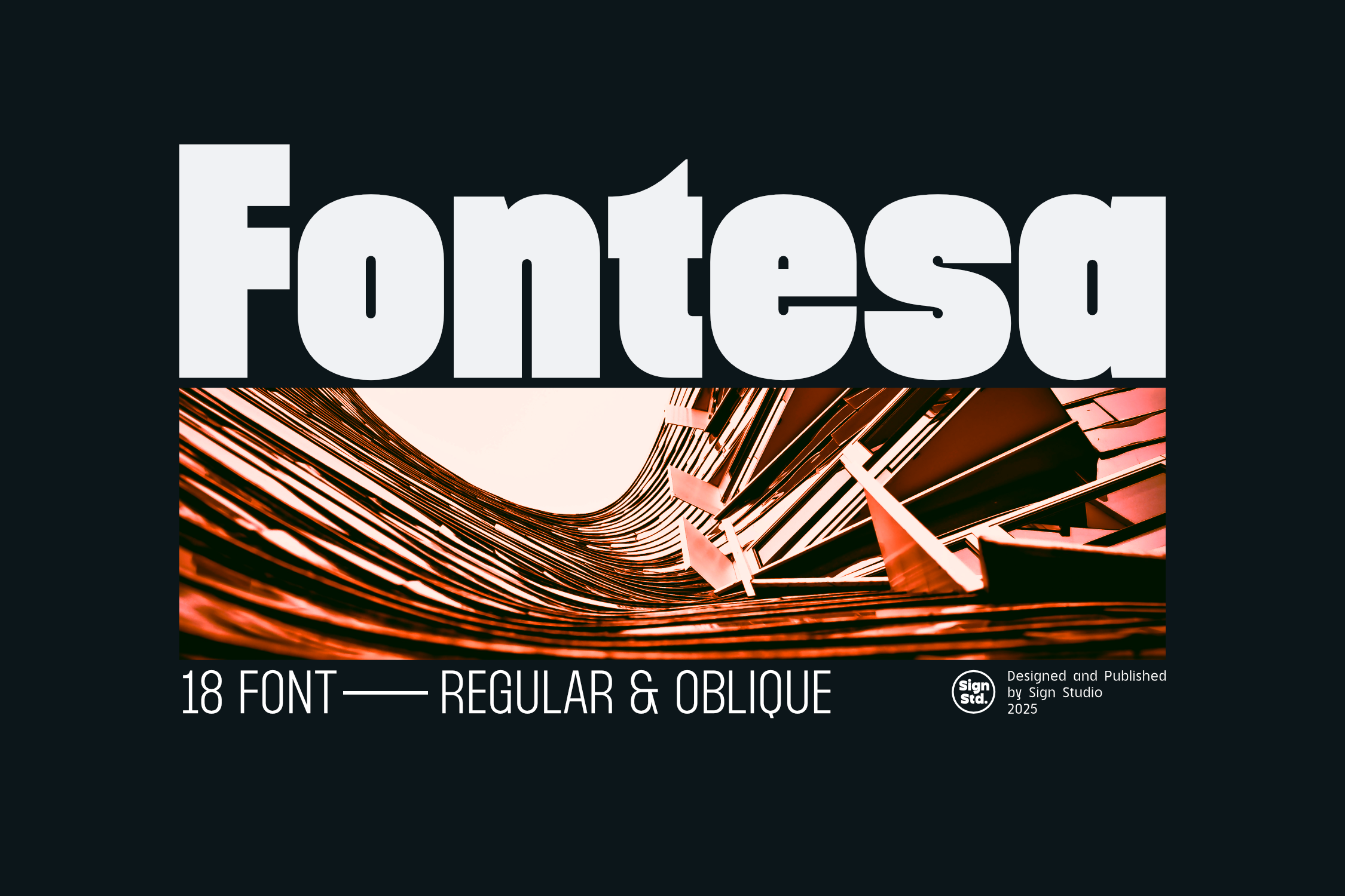 Fontesa - Geometric sans serif font family clean and powerful