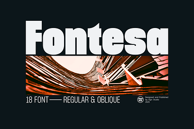 Fontesa - Geometric sans serif font family clean and powerful