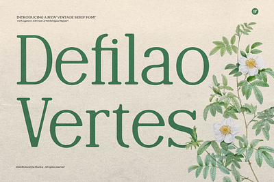Defilao Vertes | New Vintage Serif serif typeface