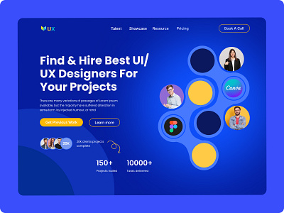 Digital Agency Web Header agency design branding design digital marketing agency interface landing page minimal ui ui design uiux