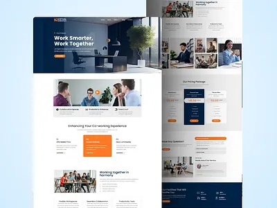 Virtual Workspace – Remote Work Solutions WordPress Elementor agency branding design elementor illustration landing page landingpage ui virtual workspace webdesign wordpress workspace
