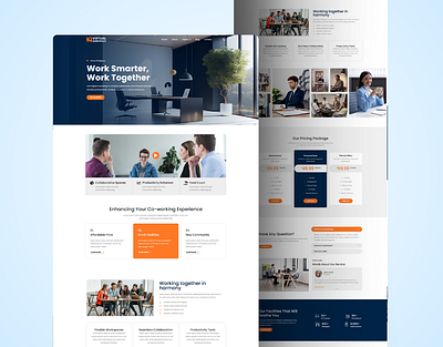 Virtual Workspace – Remote Work Solutions WordPress Elementor agency branding design elementor illustration landing page landingpage ui virtual workspace webdesign wordpress workspace