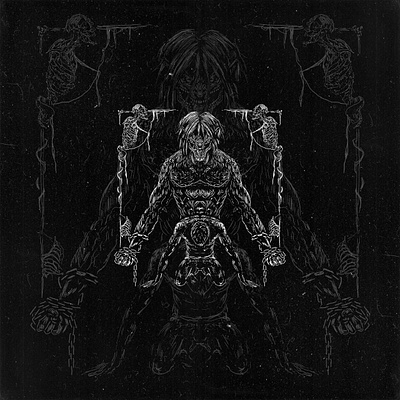 ATTACK ON TITAN | EREN angel anime attack on titan black darkart design eren illustration symbol