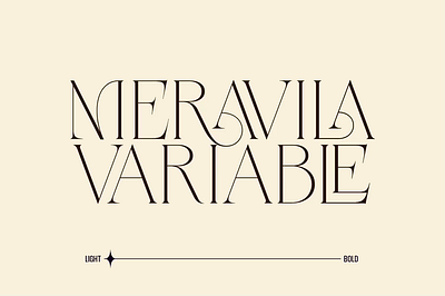 Meravila Variable – A Sophisticated Serif with Timeless Charm premium typeface