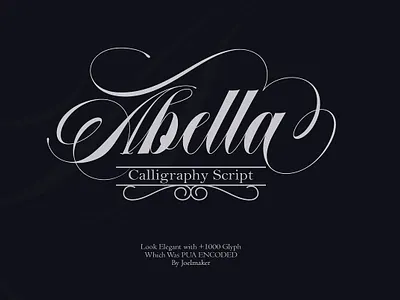 Abella Script abella swerly abella script brush script calligraphy font display font handwritten font invitation font lettering luxury font magazine template retro font sans serif font script font typeface font vintage font