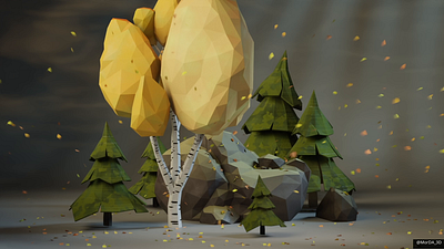 Hedgehog and Apple 3d 3dart animation apple autumn blender3d design forest hedgehog leaf fall lowpoly modeling motion graphics wind zbrush