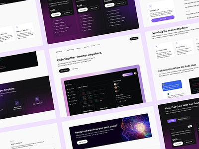DevSync Website ai clean code design logo product ui ux uxui website