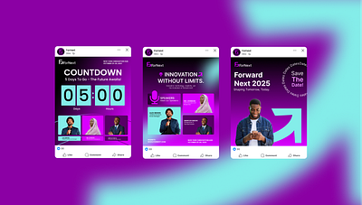Social Media Design - ForNext branding graphic design logo ui