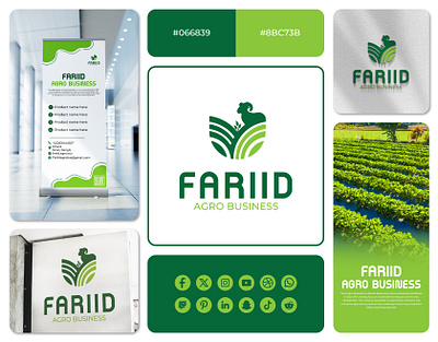 Organic brand identity guidelines modern logo design