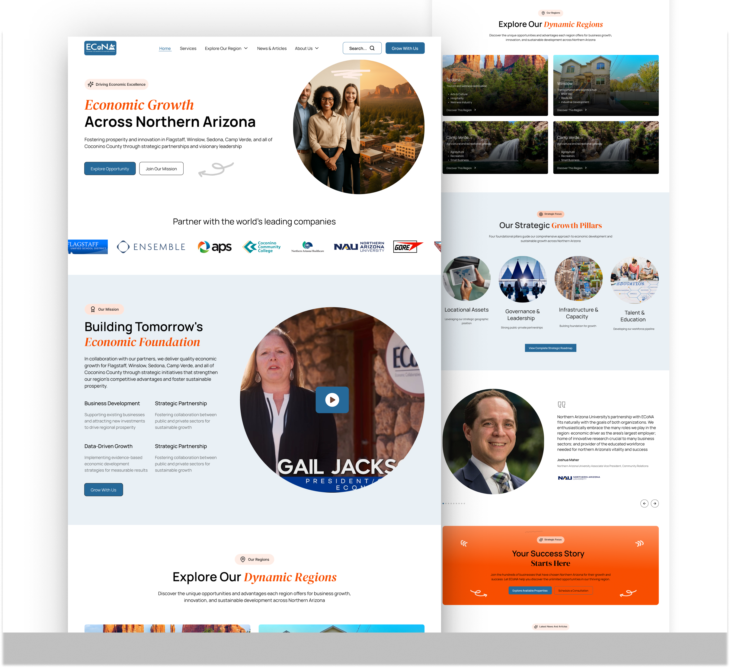 Economic Growth Across Northern Arizona – Website Design ui ux web design
