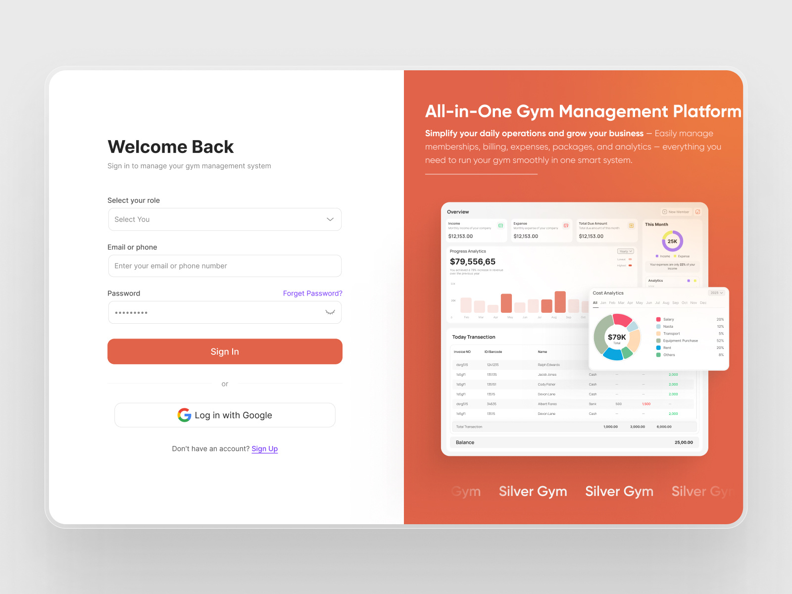 Sign In - Authantication Page authentication create account dashboard login design management login new account sign in sign up ui ui design ux