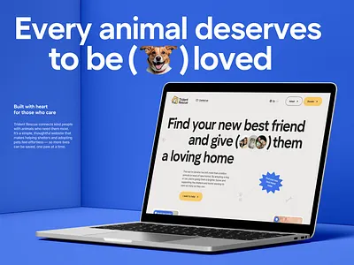 Trident Rescue Website animal animal logo branding pet product design ui ux web webdesign