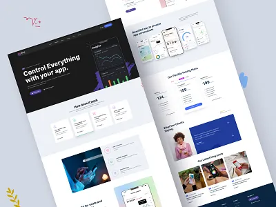 App landing Design Website Landing Page 3d aesthetic website animation branding clean creative creative landing page design e learning website education website graphic design illustration learning management system learning platform minimal mobile app design promo website simple website student platform website