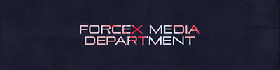 ForceX Media Dept. Email Banner design illustration motion graphics typography