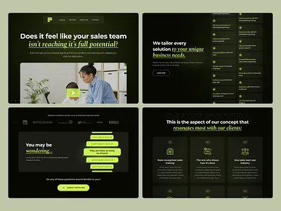 Sales Consulting Website app consulting design interface sales service ui web