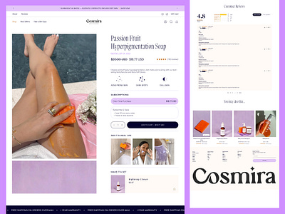 Skincare E-commerce Website UI/UX Design beauty product website cosmetic landing page cosmetic website e commerce design e commerce website ecommerce skincare website ecommerce web design landing page modern skincare website online store shopify store shopify website skincare skincare landing page skincare website skincare website design ui design ui ux design ux design web design