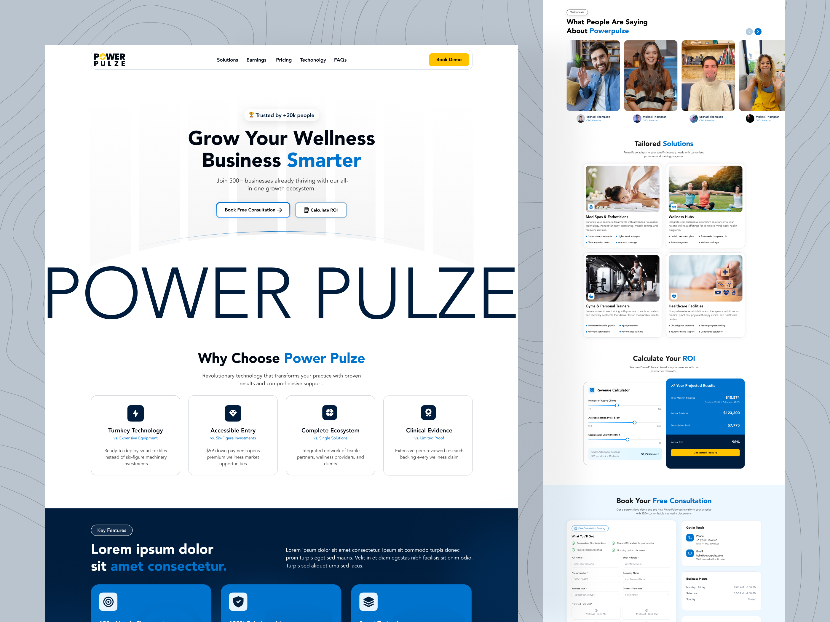 Example of Modern Website UI/UX Design