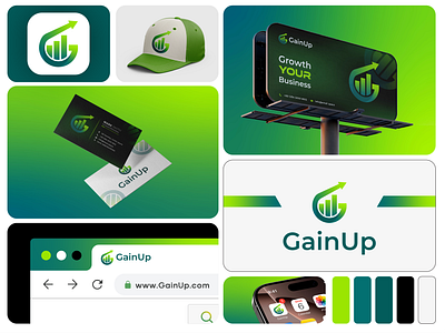 Gainup modern finance and growth logo design app logo business identity business logo company identity corporate logo digital branding dynamic branding fintech logo gainup growth logo investment logo modern logo professional brand professional logo progress logo smart logo startup logo trust logo wealth logo website logo