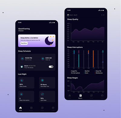 Sleep Tracker by Ebere Wilson on Dribbble