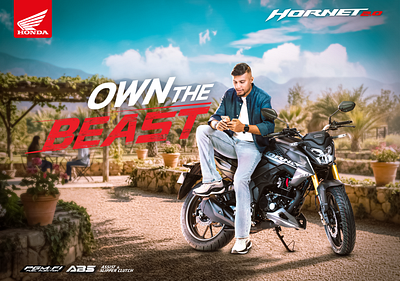 Hornet 2.O Creative design for Dealer shop graphic design honda hornet 2.o motion graphics