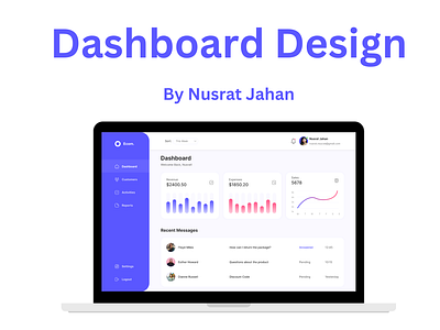 E-Commerce Website Dashboard Design dashboard design e commerce figma sales dashboard ui design uiux ux design