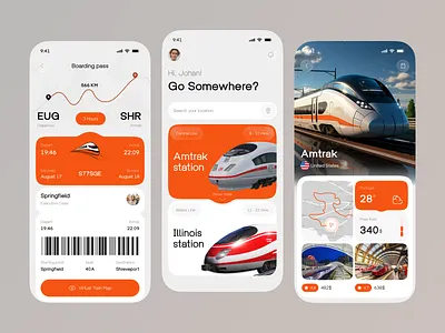 Rail Ticket Booking App Design – Fast, Simple & Seamless Travel app app design booking app booking ticket commuter line ios app design mobile app mobile app design mobile design online booking railapp railway select seat train booking train booking app transport app transportapp travelapp uidesign uxdesign